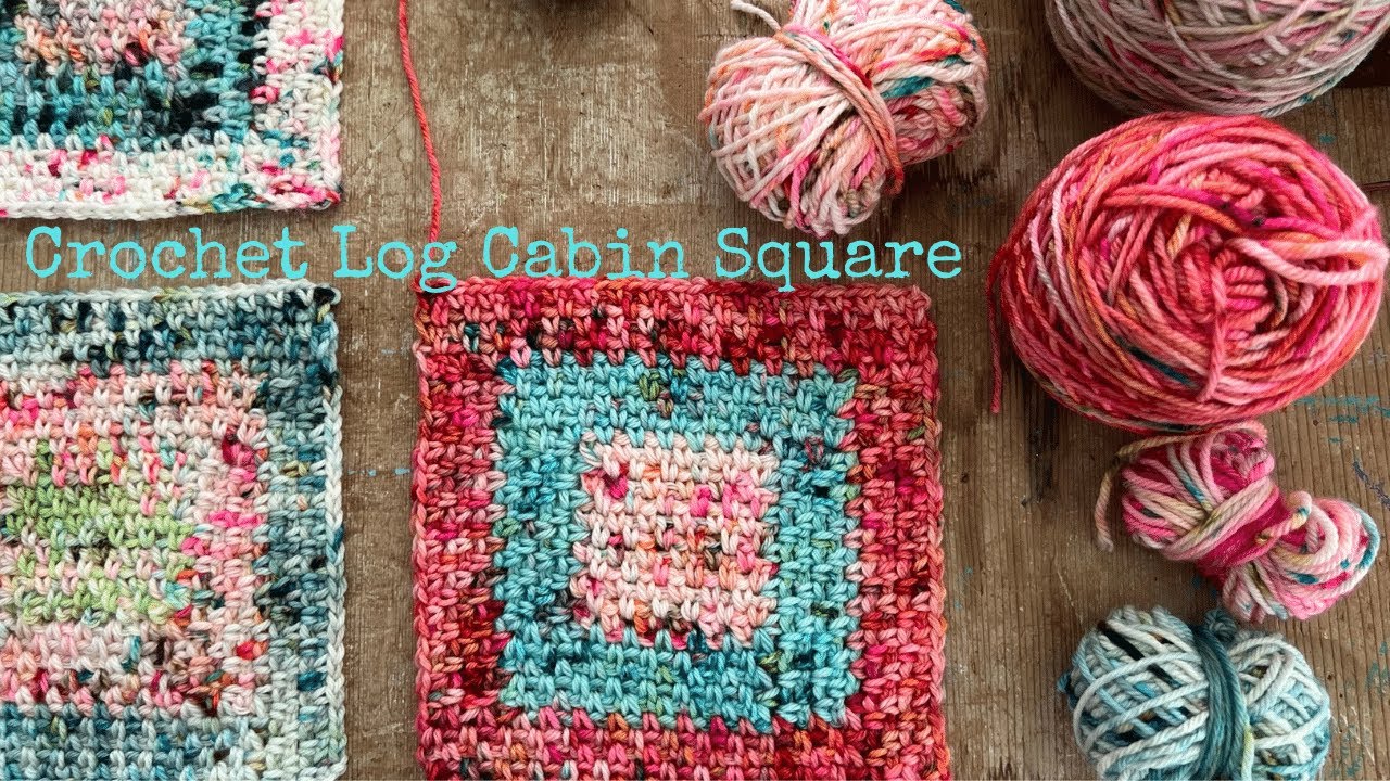 Little Woollie Crochet Tutorial - Log Cabin Square