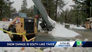 Snow causes buildings to collapse in South Lake Tahoe, crews continue removal process