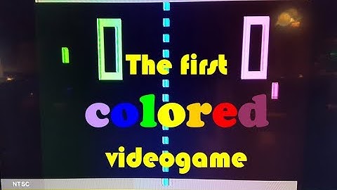 ATARI Home-PONG 1975 -The first colored videogame