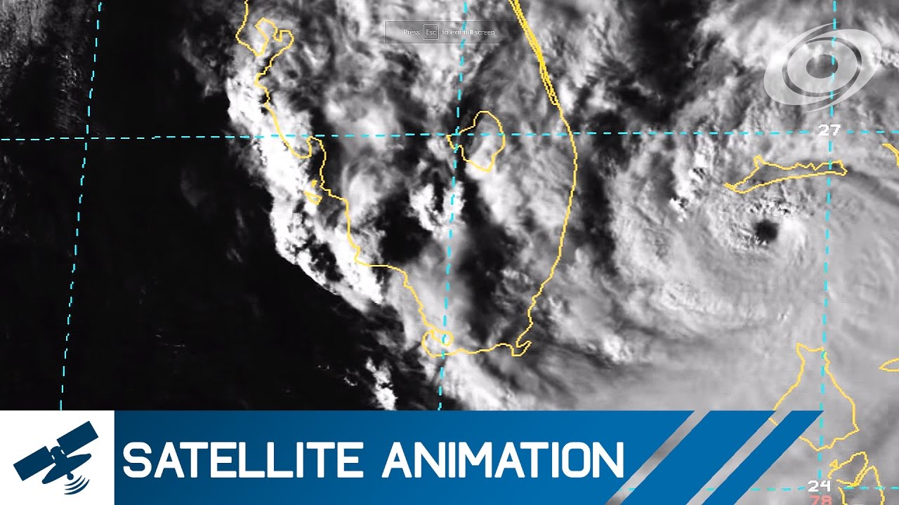 Hurricane Matthew - Satellite Imagery of the storm near SFL observation ps4