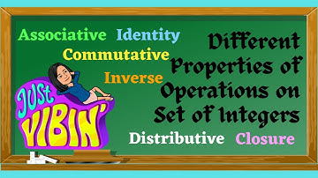 Different Properties of Operations on the Set of Integers