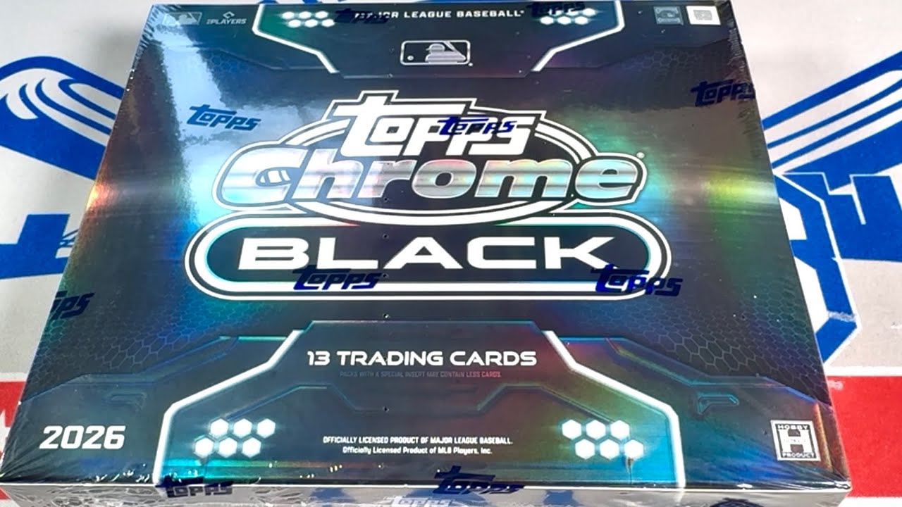 NEW RELEASE! 2026 TOPPS CHROME BLACK! - YouTube