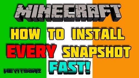 ► How to Install ALL Minecraft Snapshots | FAST!