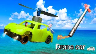 New drone car -🚗- how to make a plastic car project //@UntechnicAssam 👈👈