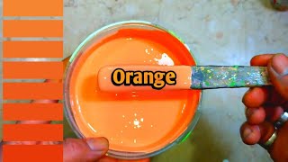 طريقة عمل اللون البرتقالي بدرجات مختلفة في غاية الروعة باحترافيه يدويا