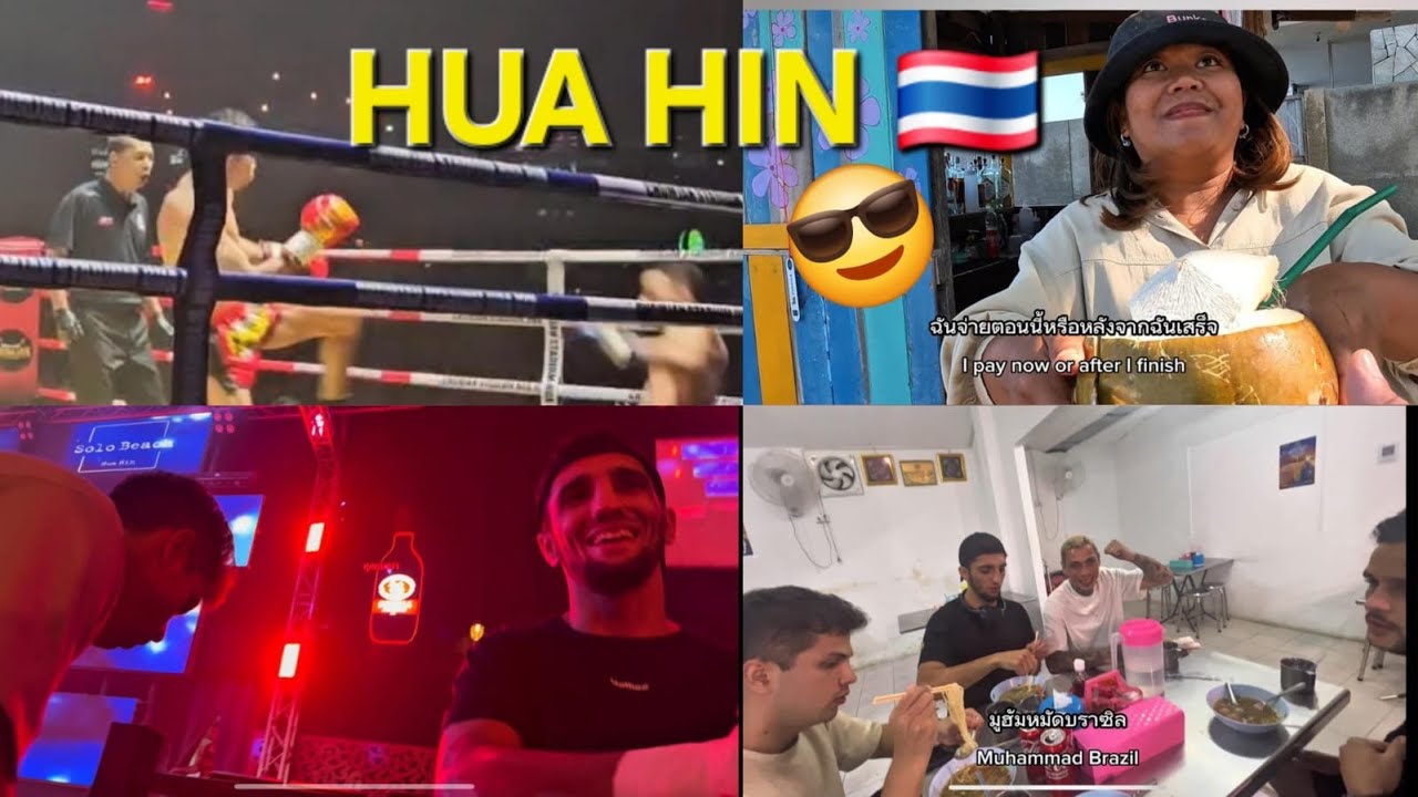 MUAY THAI FIGHT 🥊 HUA HIN 🇹🇭🔥| Beach Vibes & Warrior Brotherhood #30