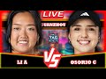 🔴LIVE: OSORIO C VS LI A • GUANZHOU CHINA 2025  #tennis #wta #atp #tiebreak