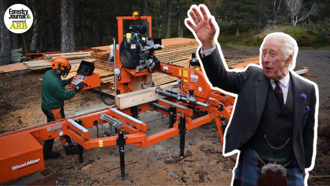 Exploring Balmoral Estate and the Wood-Mizer sawmill fit for the King