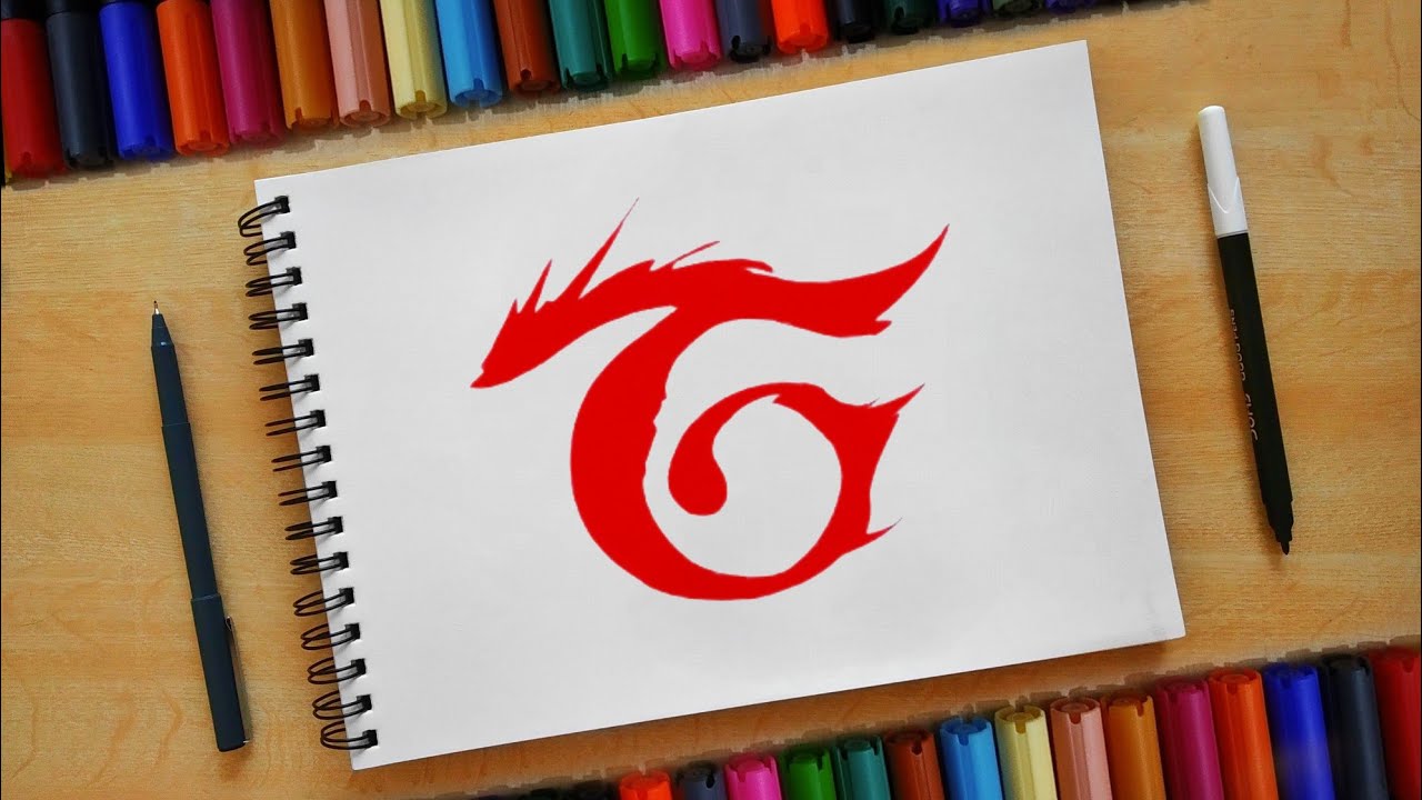 Garena Free Fire Drawing How To Draw Free Fire Logo Drawing Youtube