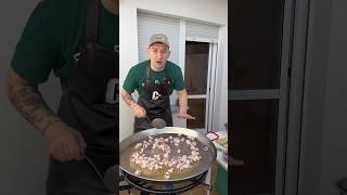 ARROZ CON MARISCO 🦐 en PAELLA! #viral #marisco #viral #short