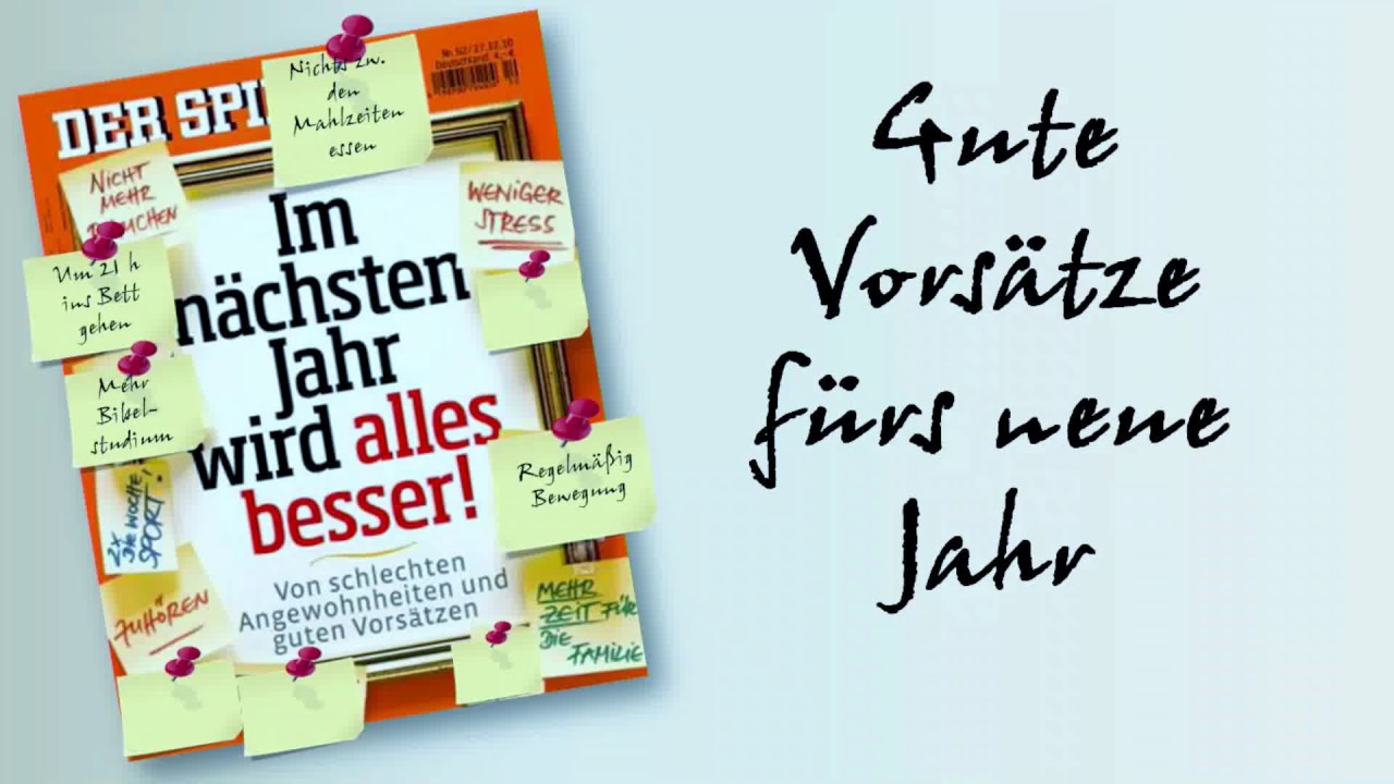 Gute Vorsätze fürs neue Jahr - YouTube
