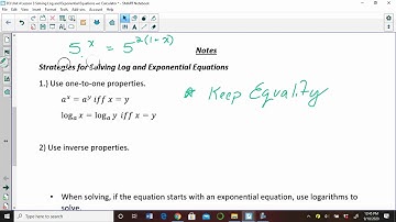 Intro to Solving Log and Exponential Equations without a Calculator