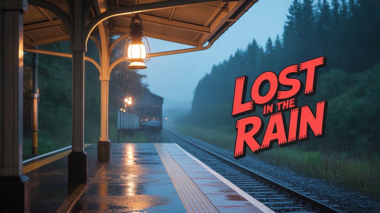 Peaceful Forest Train Station in the Rain | Deep Sleep, Relaxation & Stress Relief Ambience ASMR