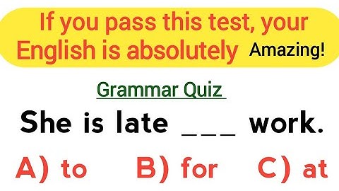 English grammar test l only 1% can pass the tests