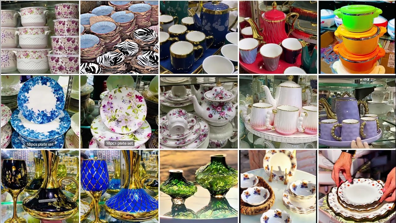 Iraq and Pakistan crockery collection 2024 Fancy Tea set design stylish ...
