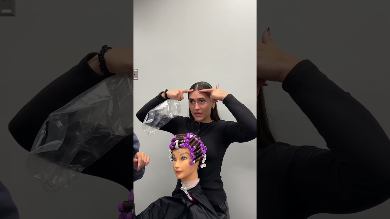 PART 2 Perming 101 Beautyschool Permwrap Hair Saloneducation Cosmetology Hairtips
