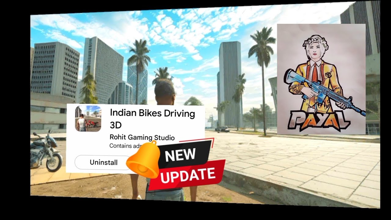 पायल गेमिंग 👈|| INDIAN BIKE DRIVING 3D GAME || new update - YouTube