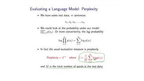 Natural Language Processing by Michael Collins, Columbia University P8  06 Eval