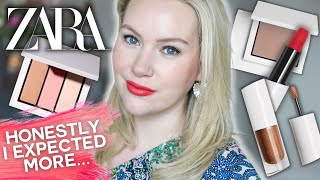 Trying the NEW Zara Makeup Line | Hit or Miss? | Lipstick, Bronzer, \& Eye Pigment