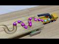 Marble Run Race ☆ HABA Slope, Dump Truck &amp; Garbage Truck &amp; Ambulance &amp; Vehicles Full Compilation