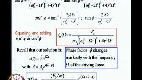 Mod-02 Lec-09 Oscillators, Resonances, Waves(iii)