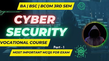 Cyber Security Important MCQs | 🚀 BA BSc BCom 3rd Sem | Exam 2025 Preparation | Full Guide in Hindi
