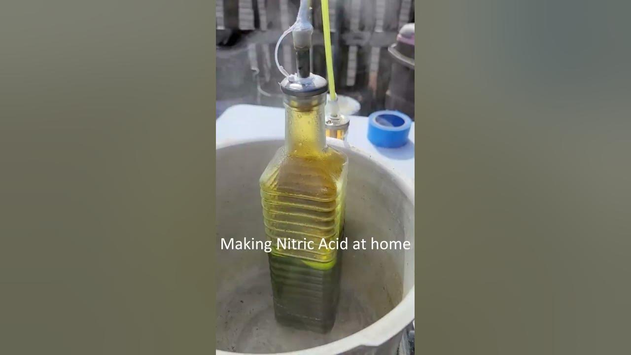 Making nitric acid at homedangerous dont try at home YouTube
