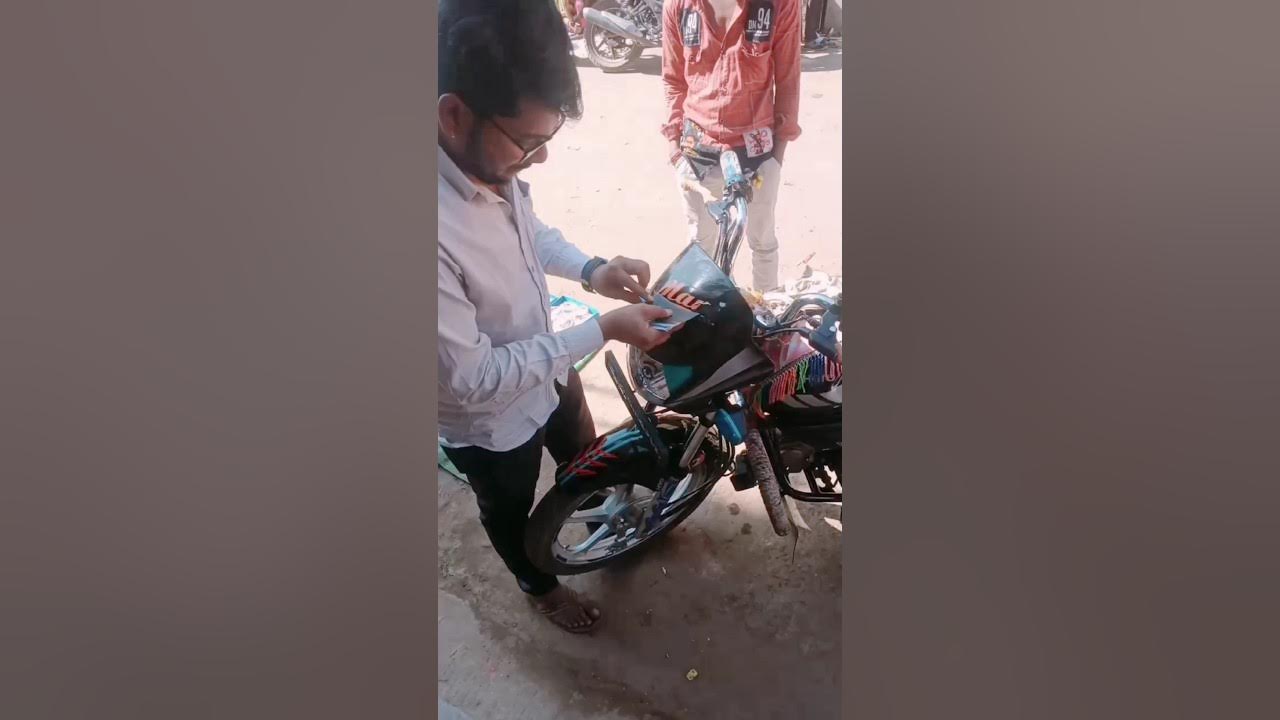 shorts How to Remove Radium Stickers From Bike 🤔 bike/ car se radium