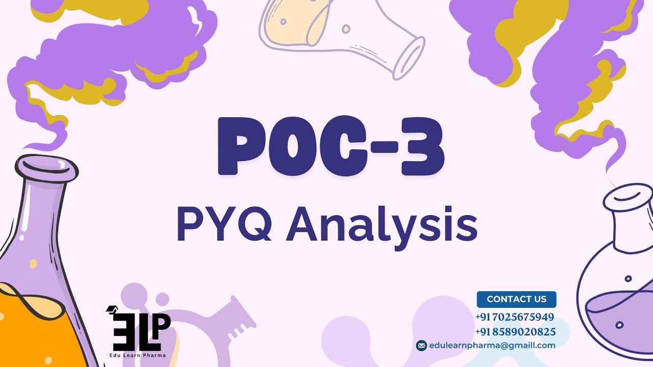 POC-3 | 4th Semester | PYQ Analysis | B. Pharm