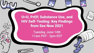 U=U, PrEP, Substance Use, and HIV Self-Testing: Key Findings from Sex Now 2021