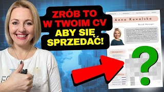 TEN układ w Twoim CV drastycznie zwiększa szansę, że dostaniesz LEPSZĄ PRACĘ!