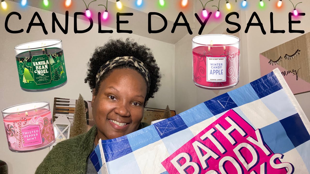 VLOGMAS DAY 5 / BATH AND BODY WORKS CANDLE DAY 2021 /MISSNATURALSHAY