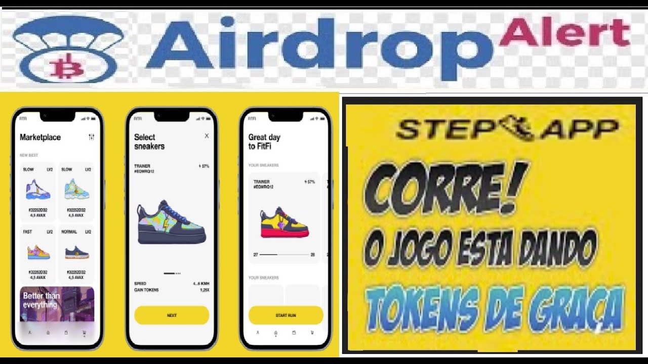 Airdrop STEP APP "Ganhar para Caminhar" – Obtenha até $10 por dia | Aplicativo Move-To-Earn