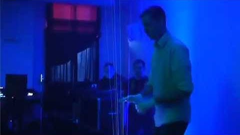 Our Free ILDA color Laser Harp controller on TV report