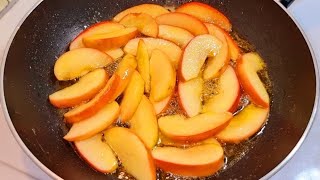 Обжарьте  Яблоки в масле и вы будете в восторге от этого Вкуснятина❗ Завтрак за 10 минут.