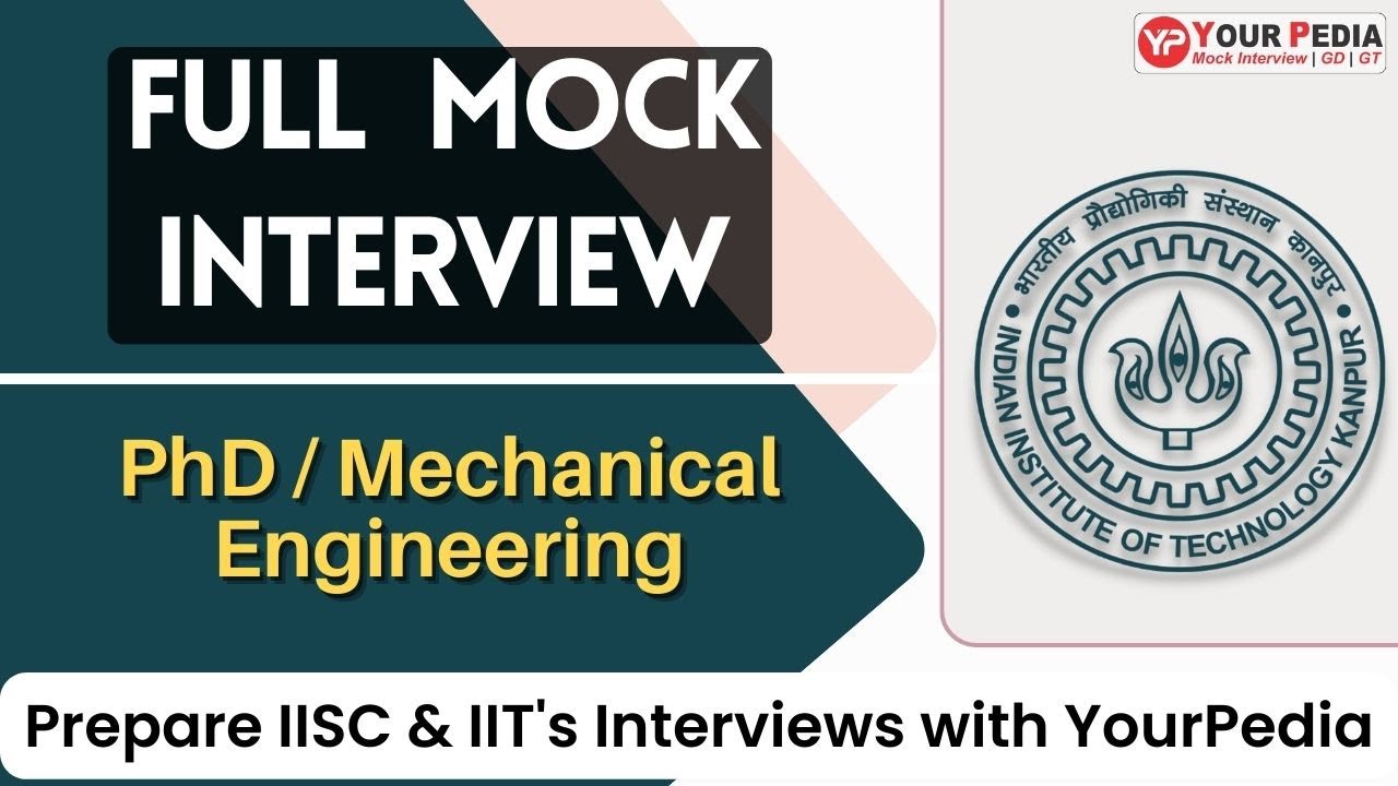 Full Mock Interview for PhD Admission in IIT Kanpur | Winter Admission 2022