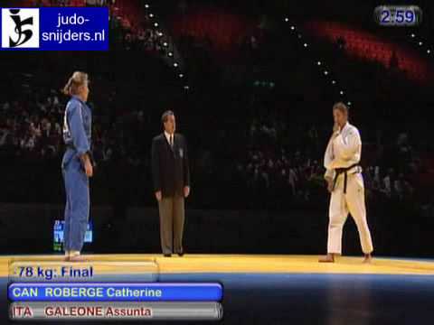 Judo 2009 Birmingham: Roberge (CAN) - Galeone (ITA...