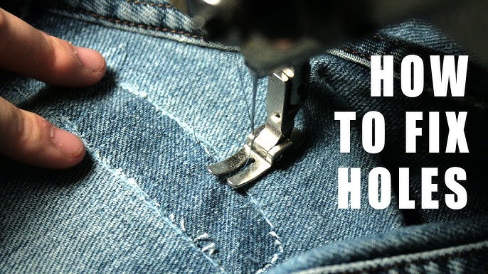 how to PATCH a pair of jeans (iron on) denim 