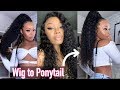 How To Turn Your Lace Wig Into a Ponytail - CharniqG