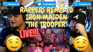 Rappers React To Iron Maiden "The Trooper"!!! LIVE