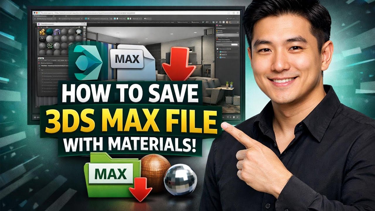 How to SAVE 3DS MAX FILE WITH MATERIALS (Step by Step) - YouTube