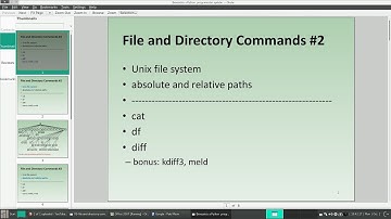 09 - File and Directory Commands, Part2: cat, df, diff, kdiff3, meld