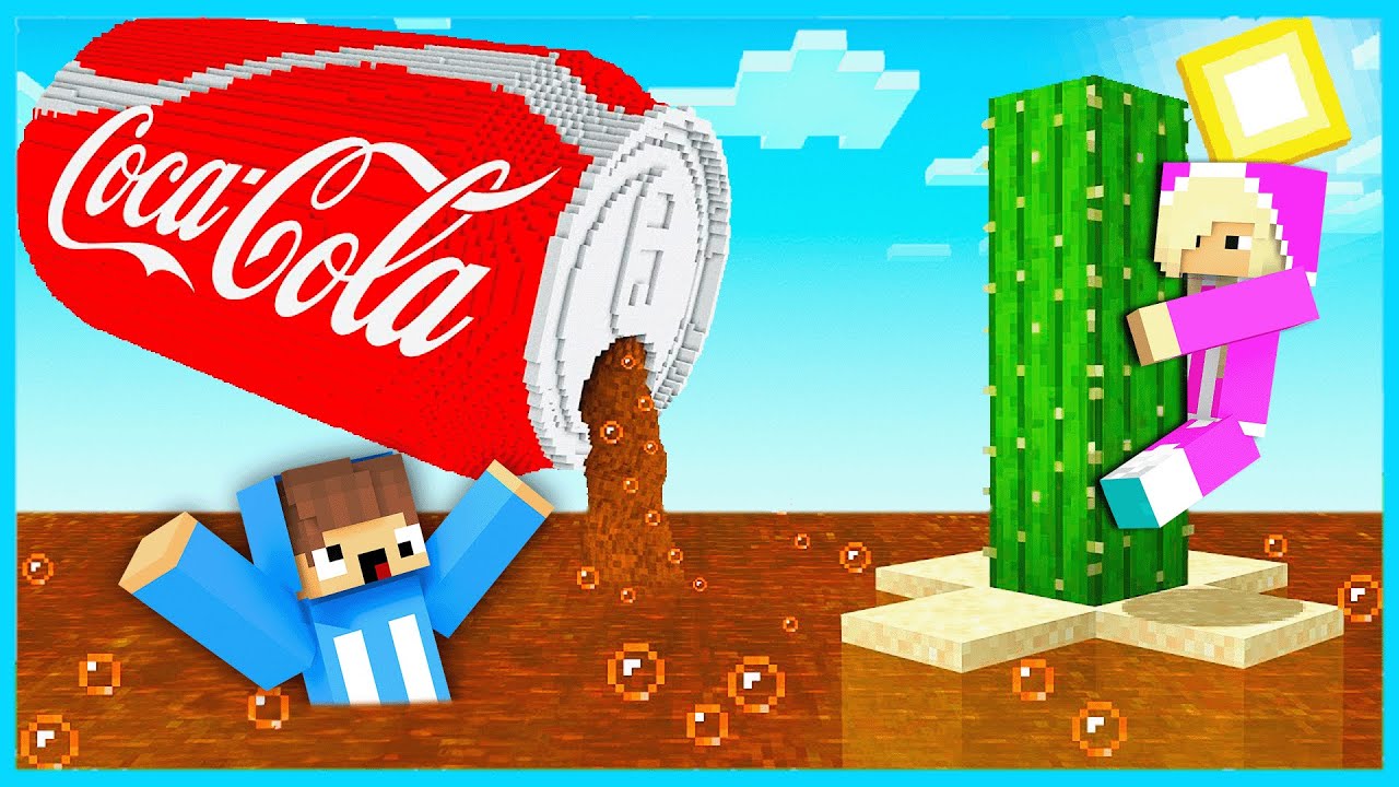 MIPAN & ZUZUZU BERTAHAN HIDUP DARI BANJIR COCA COLA RAKSASA DI DUNIA MINECRAFT!