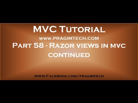 Part 58 Razor views in mvc continued asp.net core docker
