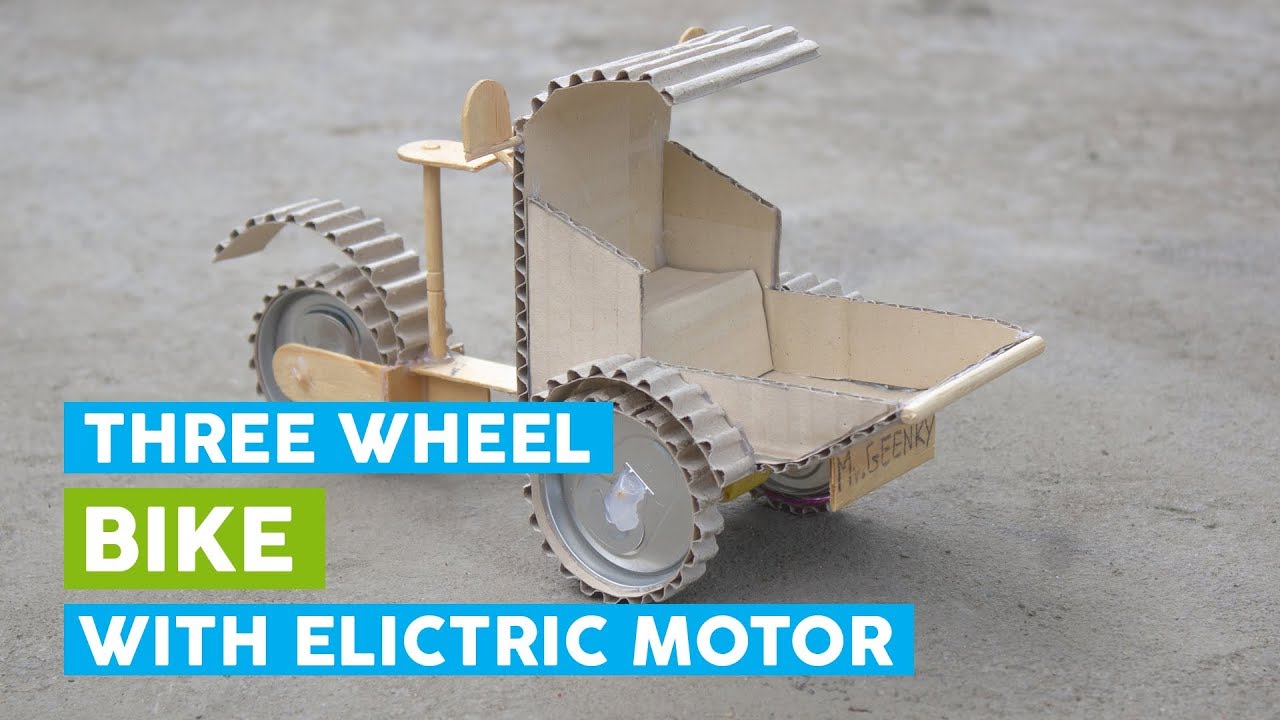 How to build a three wheel bike 3 wheel bike with electric motor