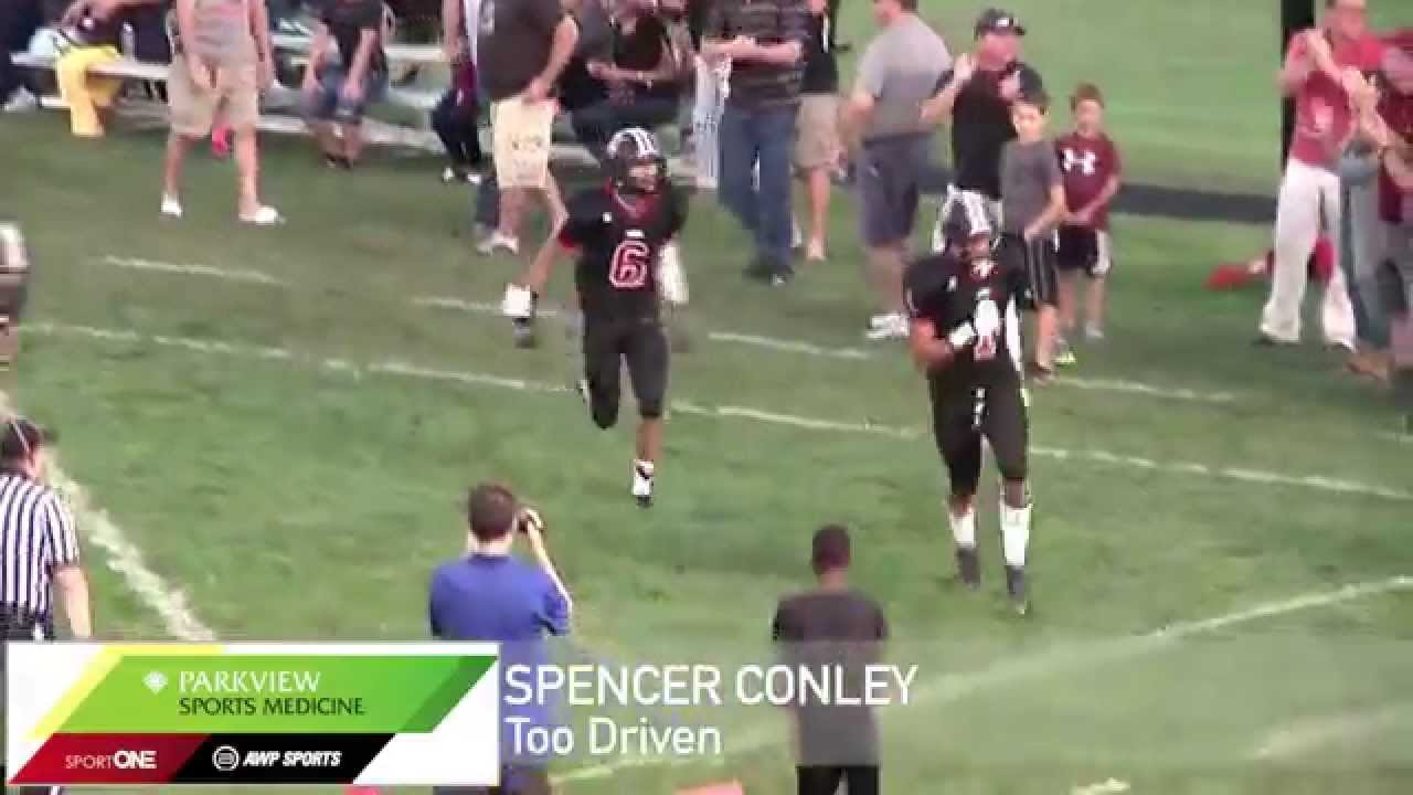 Austin Mack Kickoff return for TD, rushing TD, INT football score
