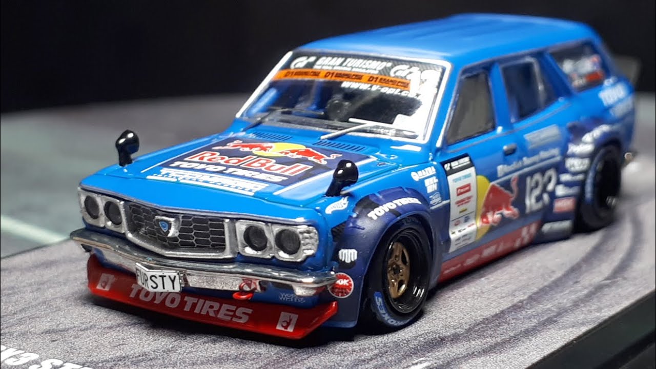 1/64 Mazda RX-3 Savanna wagon Mad Mike D1GP by Inno64 diecast