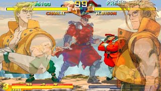 Street Fighter Alpha 2 - Nash/Charlie zerando, Gameplay