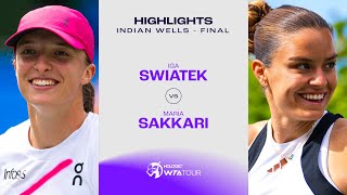 Iga Swiatek vs. Maria Sakkari | 2024 Indian Wells Final | WTA Match Highlights screenshot 3