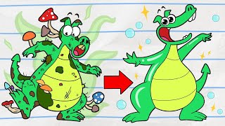 Dirty Dragon Bath Time | Boy \& Dragon | Cartoons For Kids | WildBrain Fizz